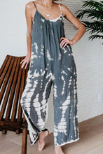 Load image into Gallery viewer, Spaghetti Strap Tie Dye Baggy Long Pants Romper
