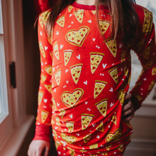 Load image into Gallery viewer, Take A Pizza My Heart Toddler Pajamas

