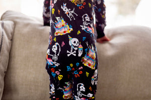 Skelly Party Two Piece Bamboo Pajamas