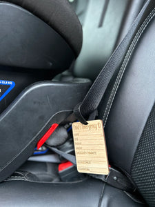 Car Seat ID Tags