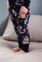 Load image into Gallery viewer, Skelly Party Bamboo Zip Up Pajamas
