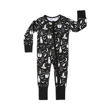 Load image into Gallery viewer, Hocus Pocus Bamboo Baby Convertible Footie Pajamas
