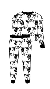 Pitbull Face Bamboo Two Piece Pajamas